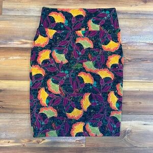 LuLaRoe Cassie Floral Patterned Women's Pencil Skirt Size S